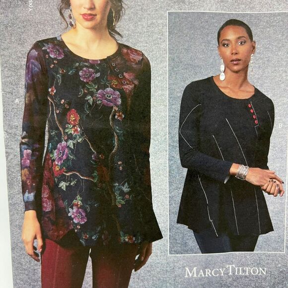 Vogue Sewing Pattern V1660 Y Misses Top Twist Fit Flare XS S M 4 6 8 10 12 14 - Picture 2 of 7